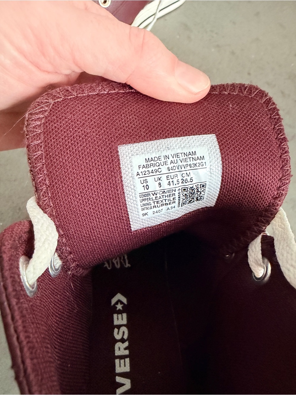 Converse All Star High Top Sneakers - Dark Brown and White - Picture 6 of 10